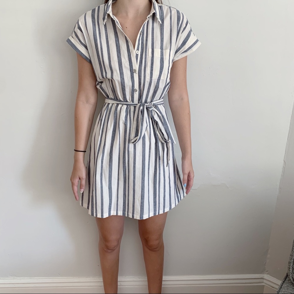 As U Wish Stripped Boho Dress